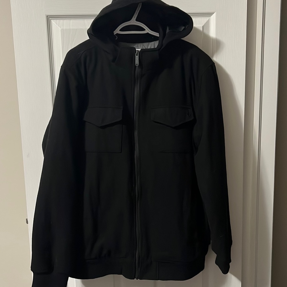 Nixon - Men's Black Hooded Zip Jacket